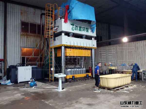 2600吨模压玻璃钢化粪池成型液压机厂家