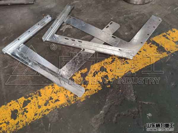 冲压加工成型的空调支架组成部分